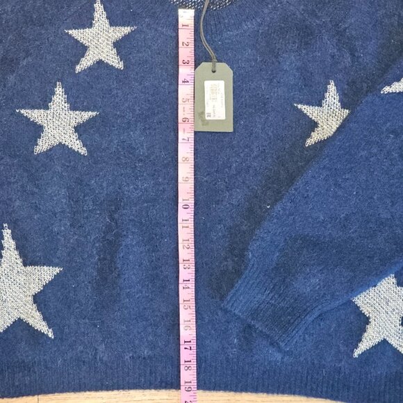 NWT ALLSAINTS Star Jumper Navy / White Size L - Picture 3 of 10